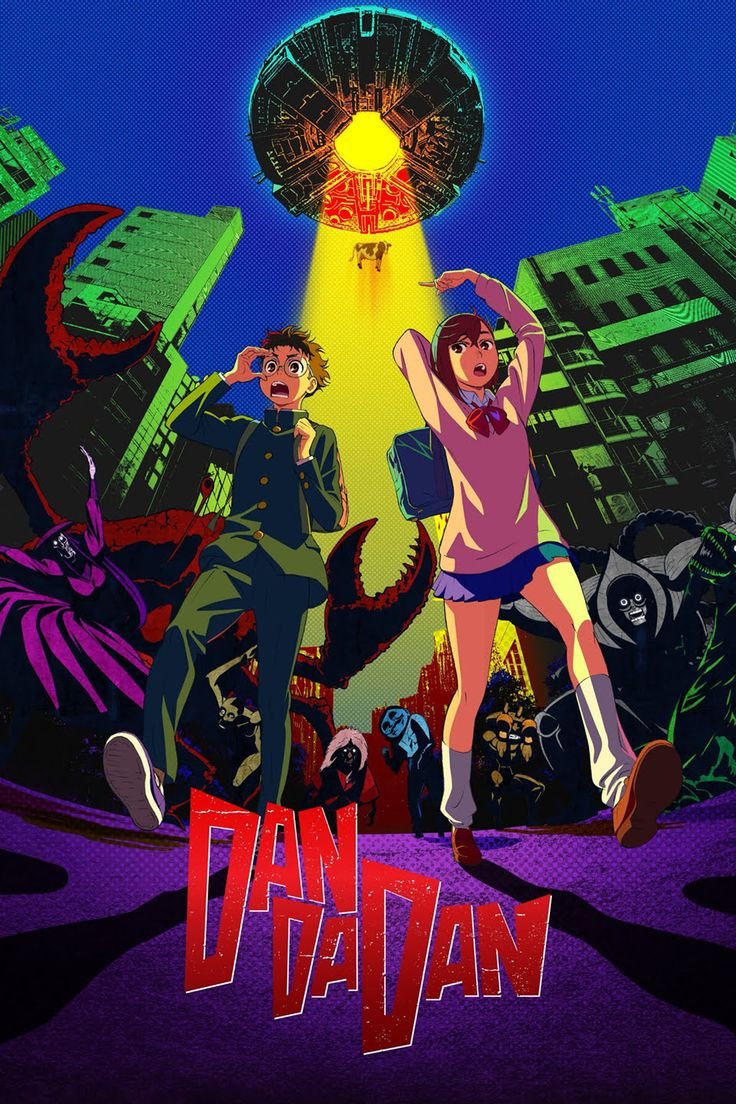 Dan Da Dan anime series - Supernatural action comedy with aliens and spirits
